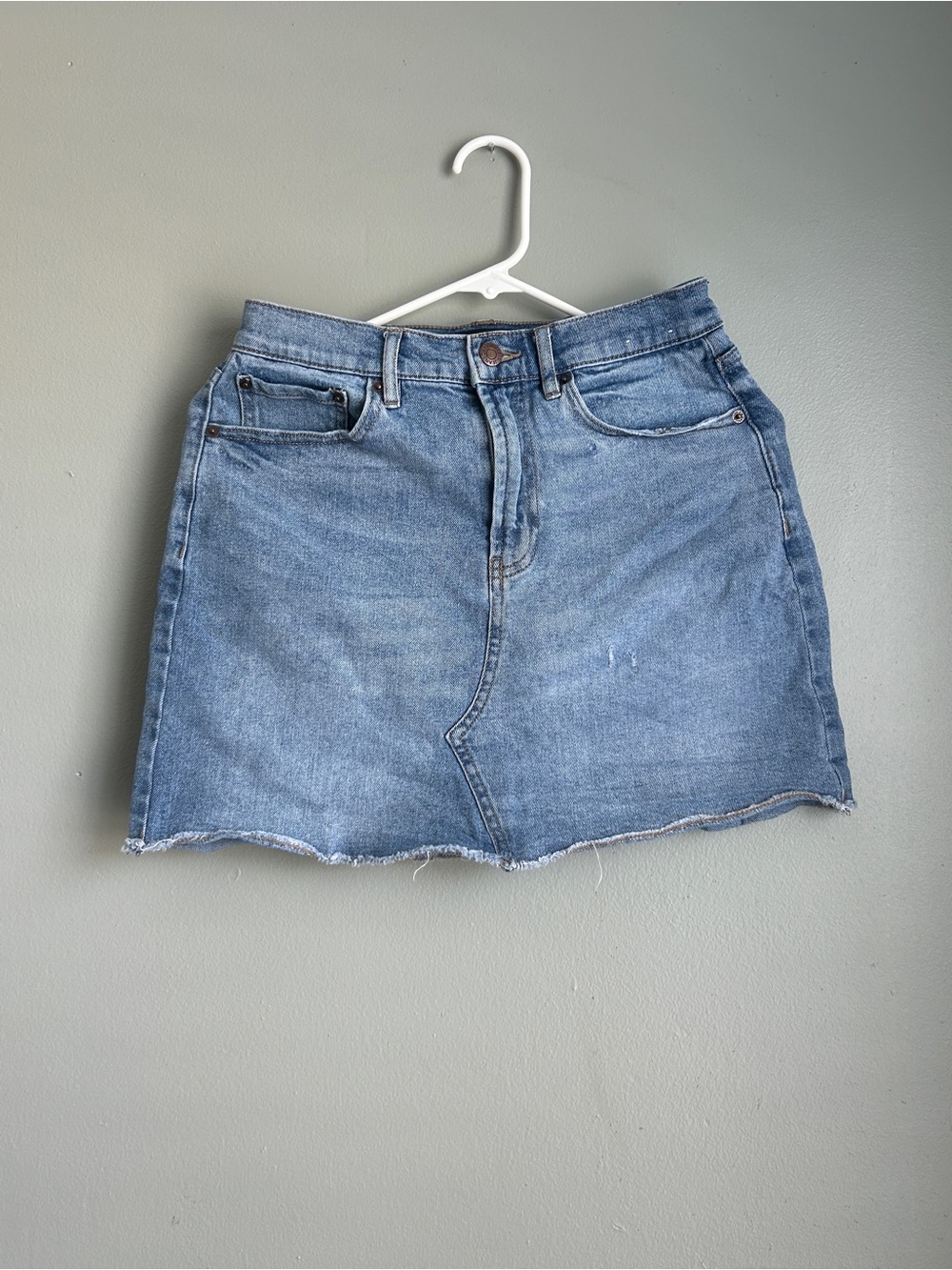 Calvin Klein Jeans Light Blue Denim Mini Skirt